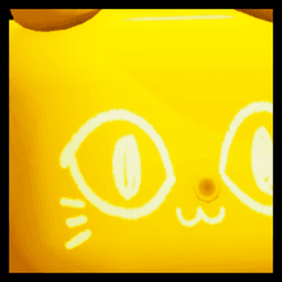 Golden Huge White Balloon Cat Pet