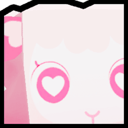 Shiny Huge Love Lamb Pet