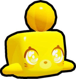 Shiny Golden Playful Seal Pet