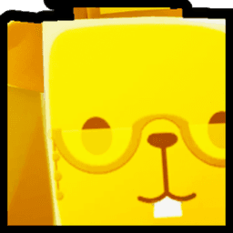 Golden Huge Librarian Beaver Pet