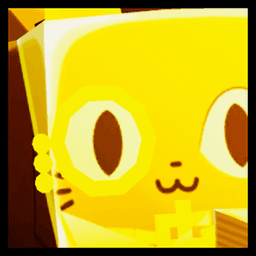 Shiny Golden Huge Rich Cat Pet