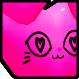 Shiny Huge Heart Balloon Cat Pet