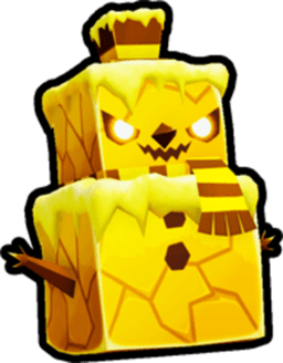 Golden Evil Snowman Pet