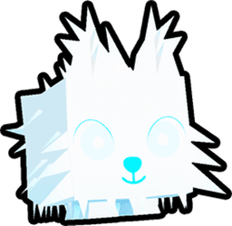 Shiny North Pole Wolf Pet