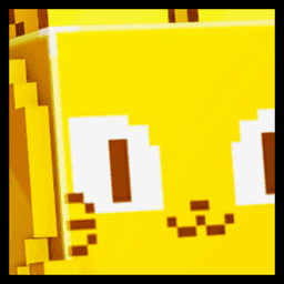 Golden Huge Evolved Pixel Cat Pet