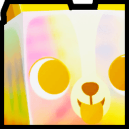 Shiny Golden Huge Tiedye Corgi Pet