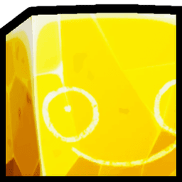 Shiny Golden Huge Happy Rock Pet