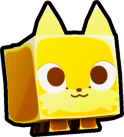 Shiny Golden Red Fox Pet