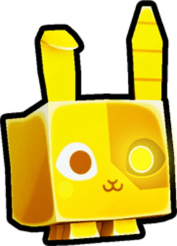 Shiny Golden Cyborg Bunny Pet