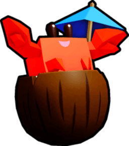 Shiny Rainbow Coconut Crab Pet