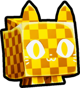 Shiny Golden Error Cat Pet
