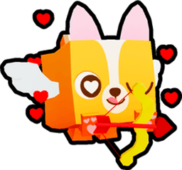 Shiny Rainbow Cupid Corgi Pet