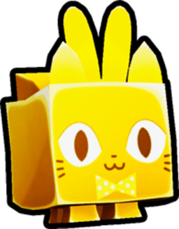 Shiny Golden Easter Cat Pet