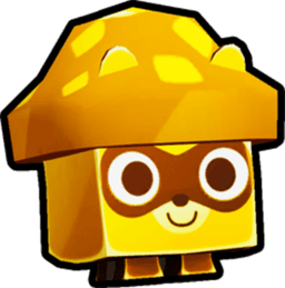 Shiny Golden Mushroom Raccoon Pet