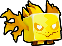 Golden Shattered Heart Agony Pet