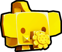 Shiny Golden Watering Can Elephant Pet