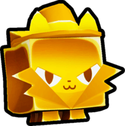 Shiny Golden Hacker Cat Pet