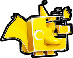 Shiny Golden Fragmented Pterodactyl Pet