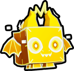 Shiny Golden Holographic Dragon Pet