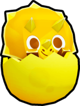 Shiny Golden Egg Triceratops Pet