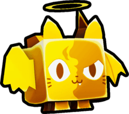 Shiny Golden Good vs Evil Cat Pet
