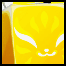 Golden Huge Black Hole Kitsune Pet