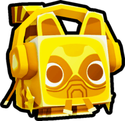 Shiny Golden Cyberpunk Lemur Pet