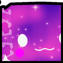 Rainbow Huge Cosmic Axolotl Pet