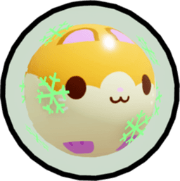 Shiny Rainbow Snow Globe Hamster Pet