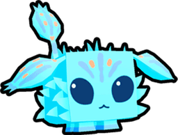 Shiny Blue Fluffy Pet