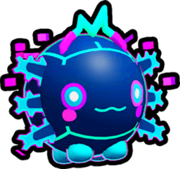 Shiny Holographic Axolotl Ball Pet