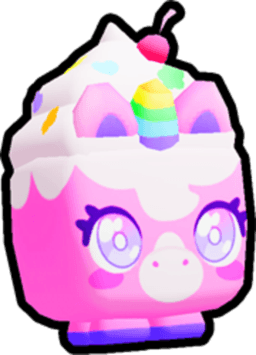Shiny Rainbow Cupcake Unicorn Pet