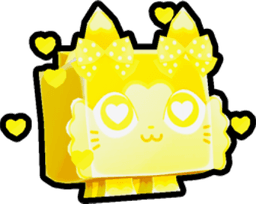 Golden Valentine's Cat Pet