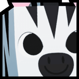 Shiny Rainbow Huge Zebra Pet