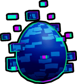 Glitch Cyan Egg Egg