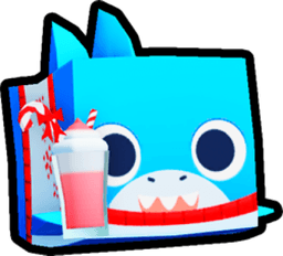 Shiny Rainbow Candycane Shake Shark Pet
