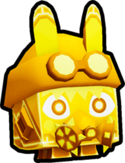 Golden Cyberpunk Bunny Pet
