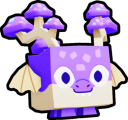 Rainbow Mushroom Dragon Pet