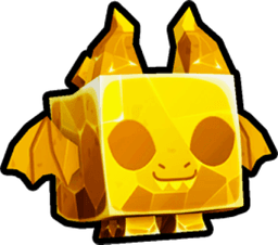 Shiny Golden Rock Dragon Pet