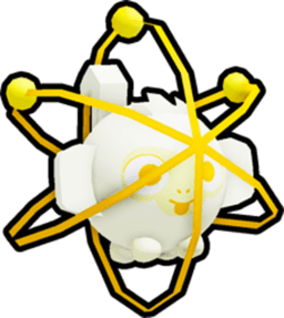 Shiny Golden Atomic Monkey Ball Pet