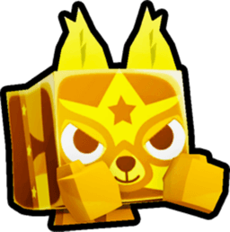 Shiny Golden Luchador Coyote Pet