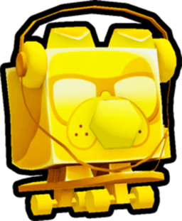 Golden Retro Bulldog Pet