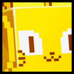Shiny Golden Huge Pixel Cat Pet