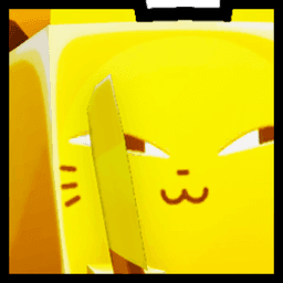 Golden Huge Knife Cat Pet