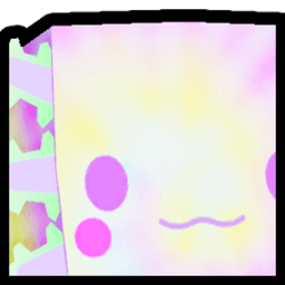 Shiny Huge Tiedye Axolotl Pet