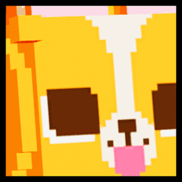 Shiny Rainbow Huge Pixel Corgi Pet