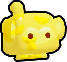 Shiny Golden Jelly Monkey Pet