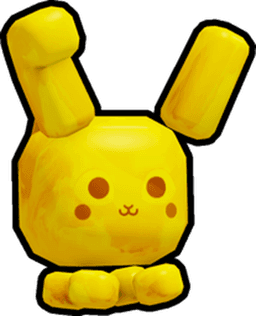 Shiny Golden Bubble Bunny Pet