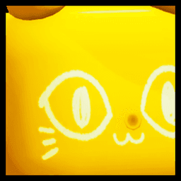 Shiny Golden Huge Green Balloon Cat Pet