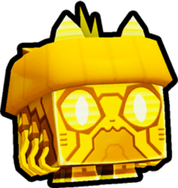 Golden Cyberpunk Cat Pet